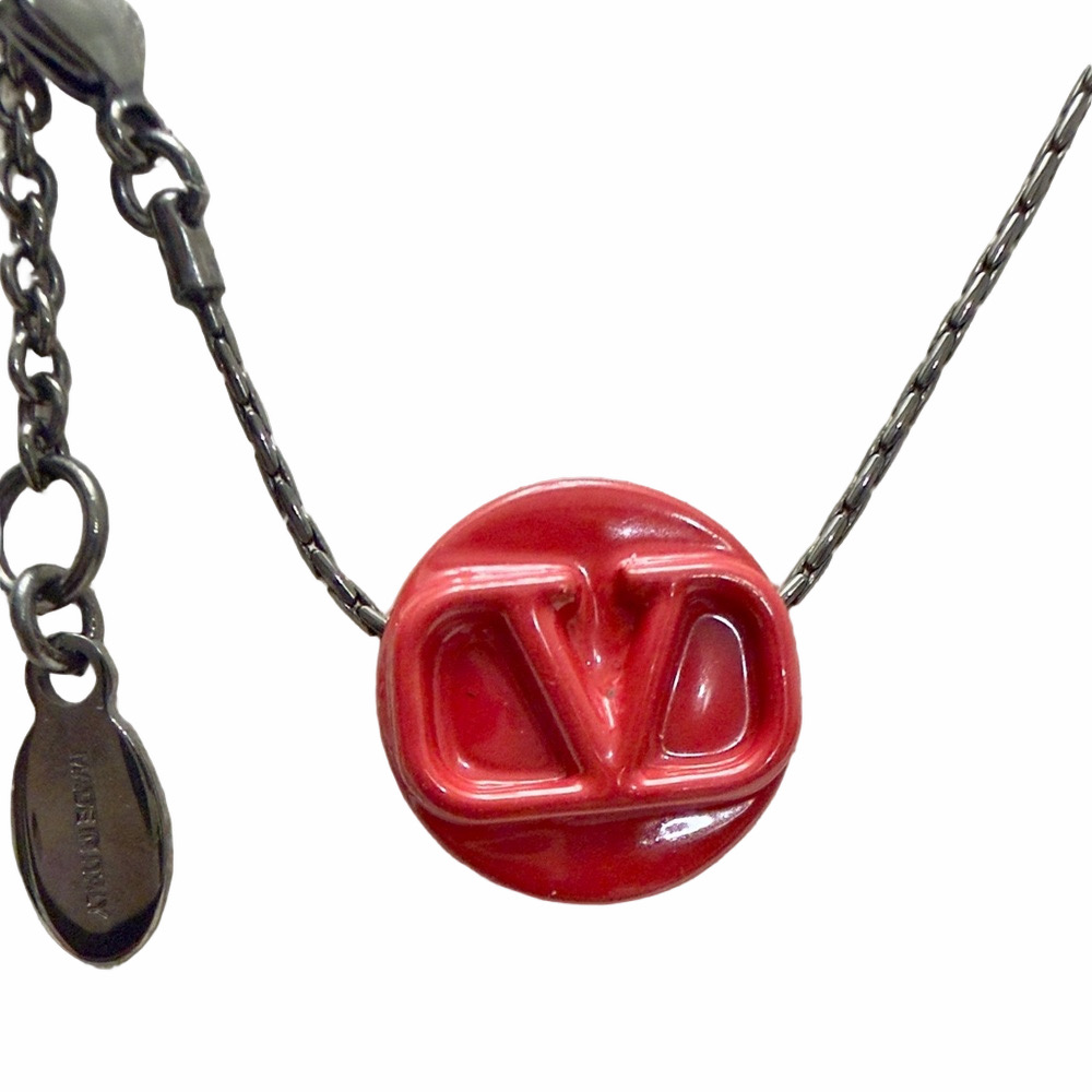 Valentino Garavani Red Enameled Necklace